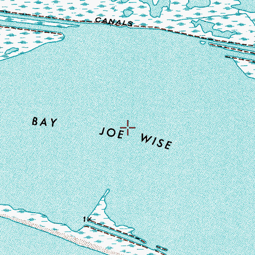 Topographic Map of Bay Joe Wise, LA