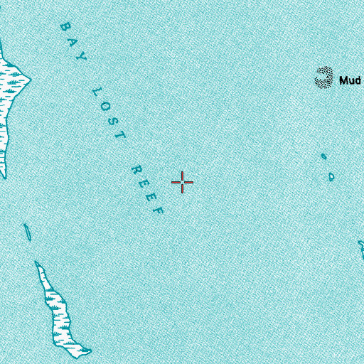 Topographic Map of Bay Lost Reef, LA