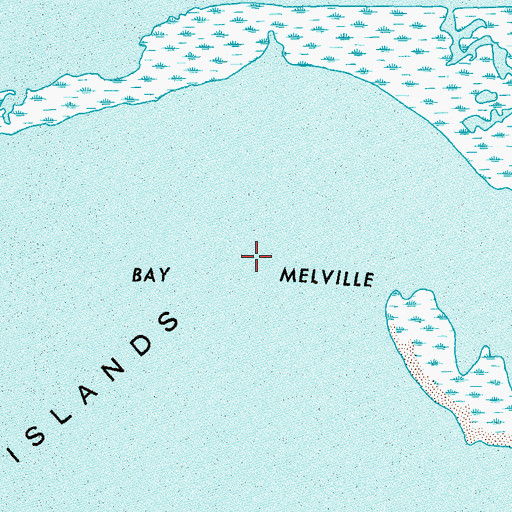 Topographic Map of Bay Melville, LA