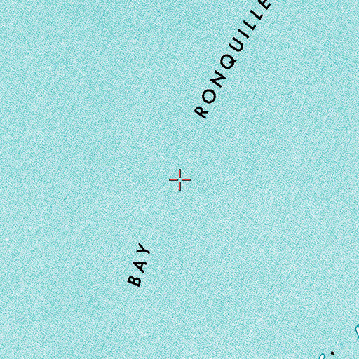 Topographic Map of Bay Ronquille, LA