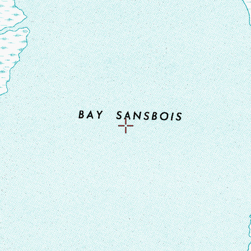 Topographic Map of Bay Sansbois, LA