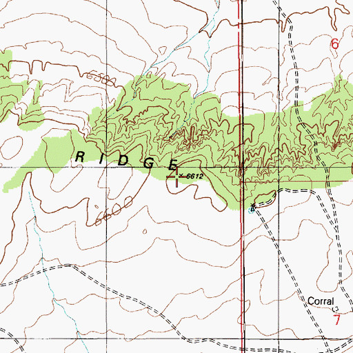 Topographic Map of Gray Ridge, AZ