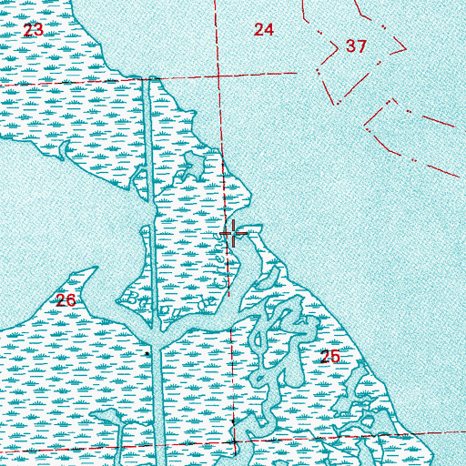 Topographic Map of Bayou de Chene, LA