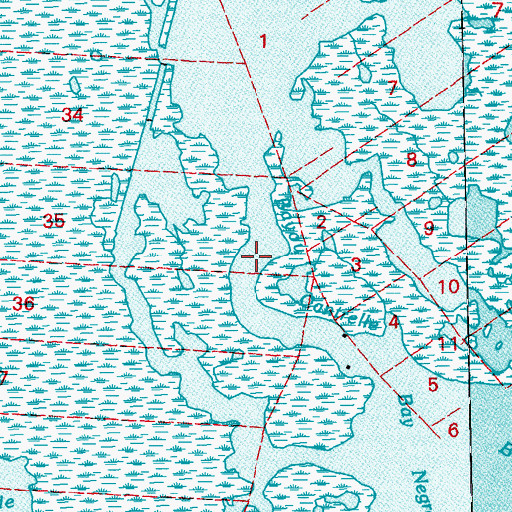 Topographic Map of Bayou Cantrelle, LA