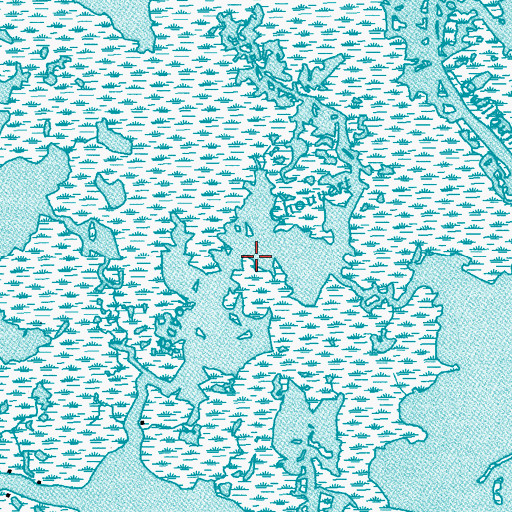 Topographic Map of Bayou Chouvere, LA