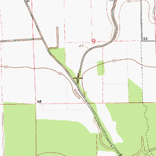 Topographic Map of Bayou Clair, LA