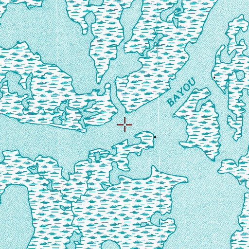 Topographic Map of Bayou Colyell, LA