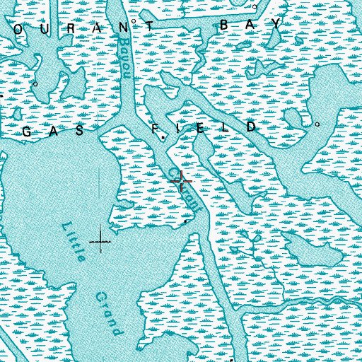 Topographic Map of Bayou Courant, LA