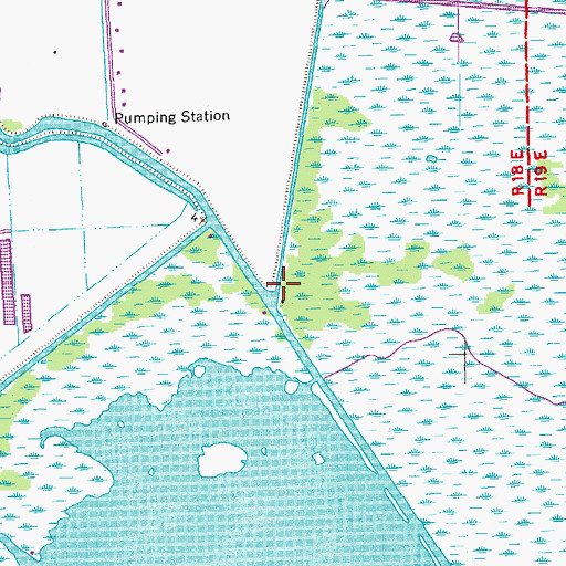 Topographic Map of Bayou Cut Off, LA