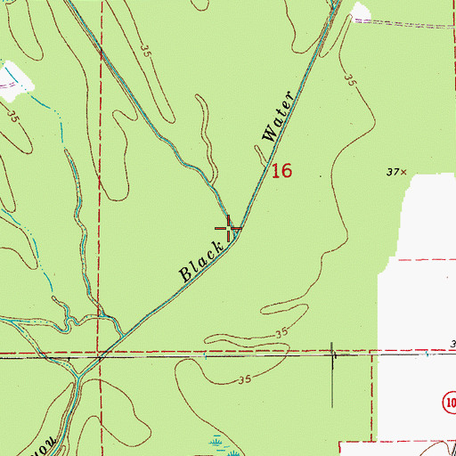 Topographic Map of Bayou DuBroc, LA