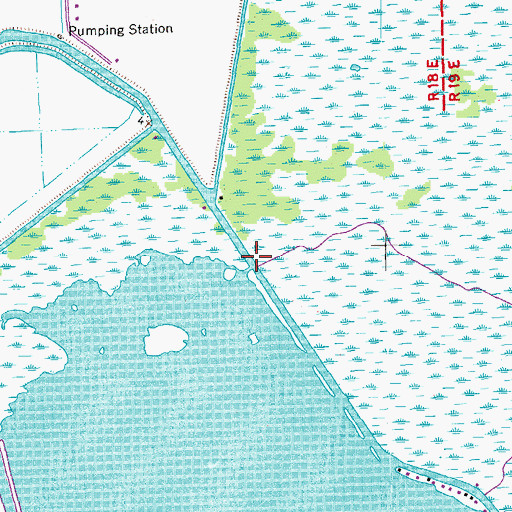 Topographic Map of Bayou Folse, LA