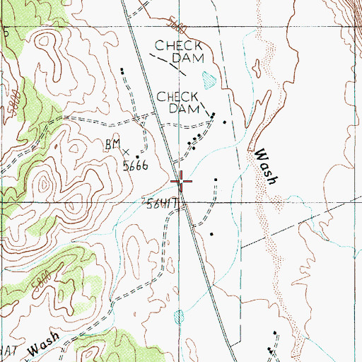 Topographic Map of Gray Spot Wash, AZ