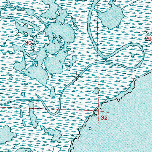 Topographic Map of Bayou Platte, LA