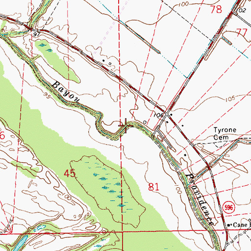 Topographic Map of Bayou Providence, LA