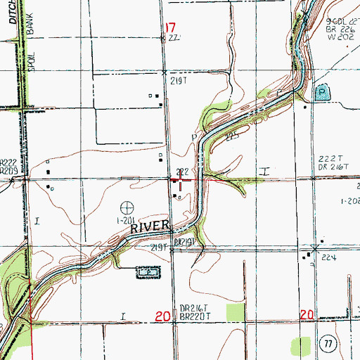 Topographic Map of Pentecostal Church, AR
