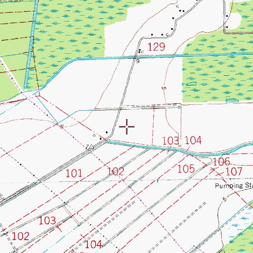 Topographic Map of Bayou Sec, LA