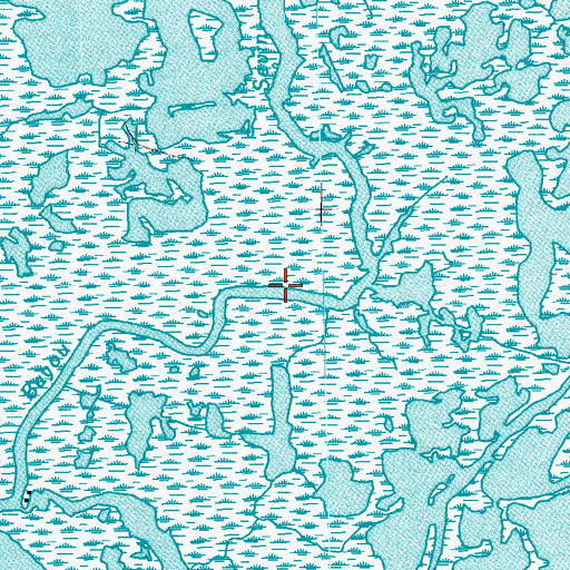 Topographic Map of Bayou Sevin, LA