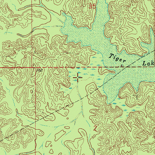 Topographic Map of Bayou Taureau, LA