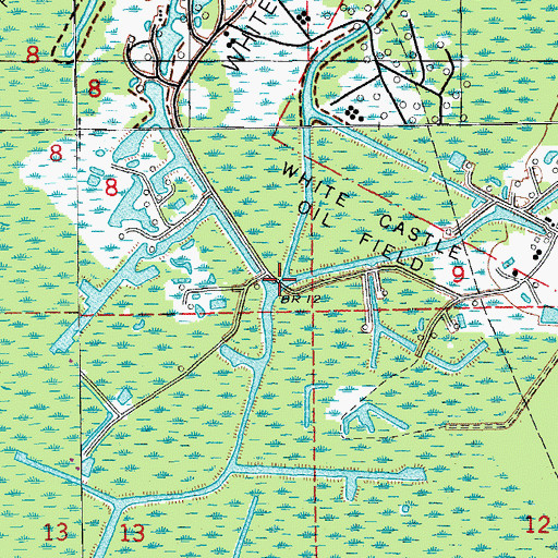 Topographic Map of Bayou Tigre, LA