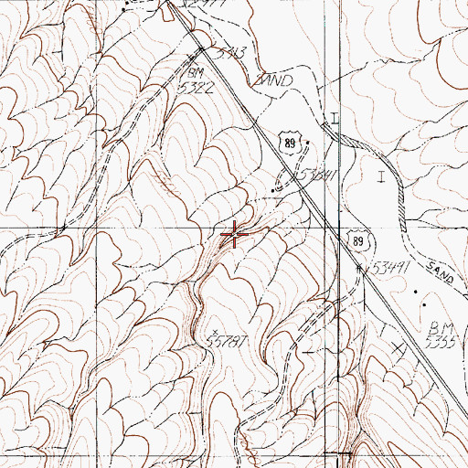 Topographic Map of Gray Wash, AZ