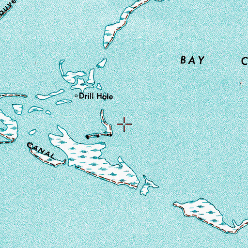 Topographic Map of Bayou Trouve, LA