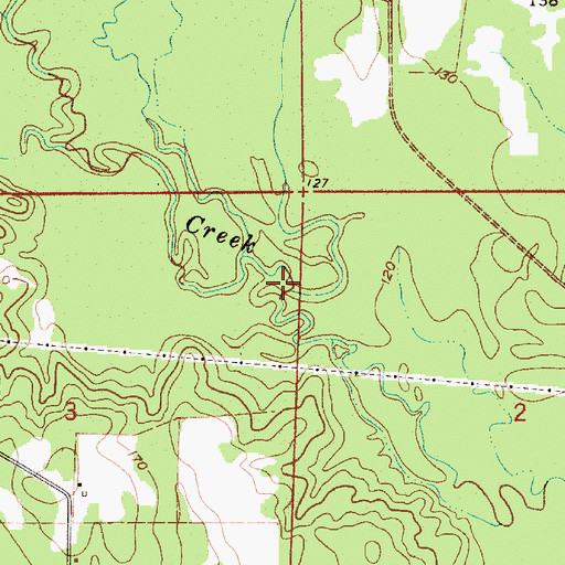 Topographic Map of Bear Slough, LA