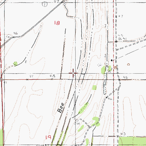 Topographic Map of Bee Brake, LA