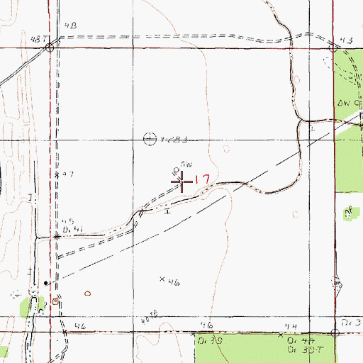 Topographic Map of Bee Brake Oil Field, LA
