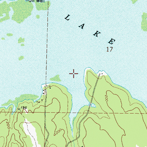 Topographic Map of Bee Branch, LA