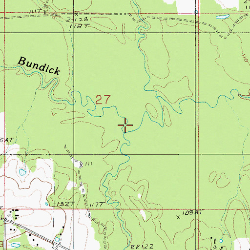 Topographic Map of Beemouth Branch, LA