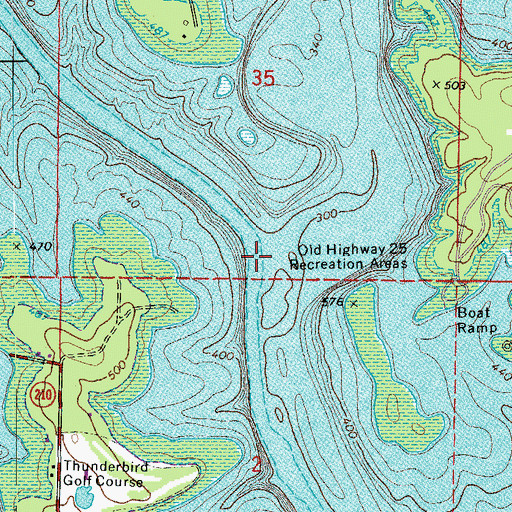 Topographic Map of Peter Creek, AR