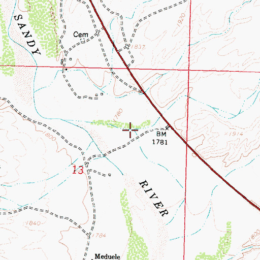 Topographic Map of Gray Wash, AZ