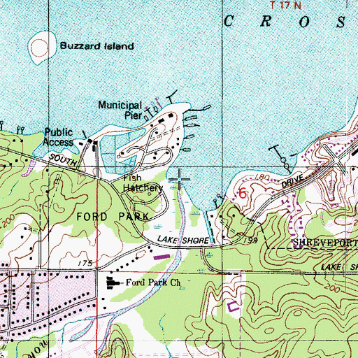 Topographic Map of Bickham Bayou, LA