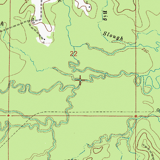 Topographic Map of Big Branch, LA