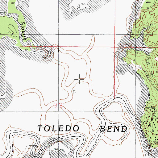 Topographic Map of Big Branch, LA