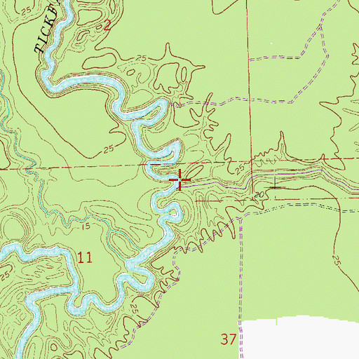 Topographic Map of Big Branch, LA