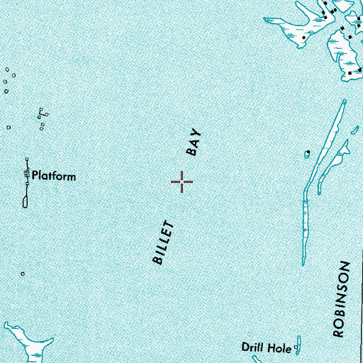 Topographic Map of Billet Bay, LA