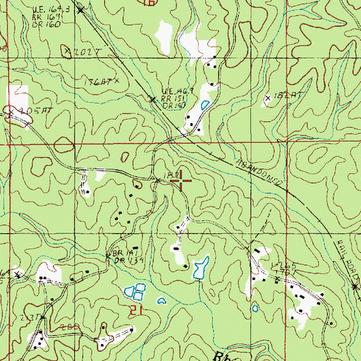 Topographic Map of Blade Church, LA