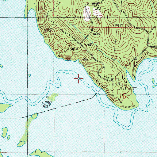 Topographic Map of Boatwright Creek, LA