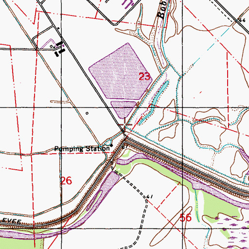 Topographic Map of Bobs Bayou, LA