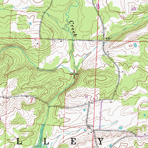 Topographic Map of Philippi Creek, AR