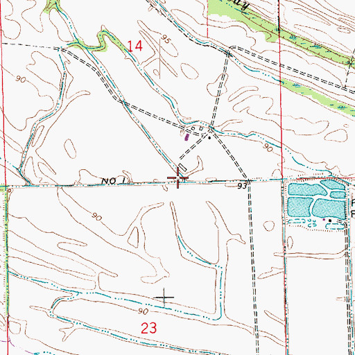 Topographic Map of Boggy Bayou, LA