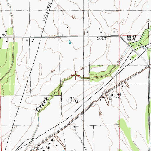 Topographic Map of Boggy Bayou, LA