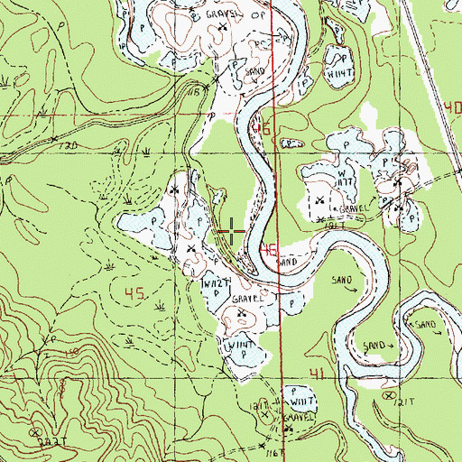 Topographic Map of Bonner Creek, LA