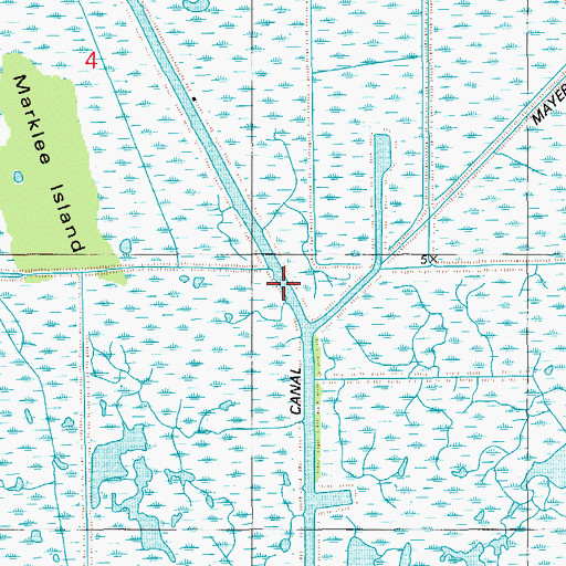 Topographic Map of Boston Canal, LA