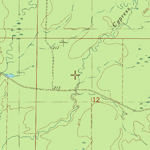 Topographic Map of Bounds Branch, LA