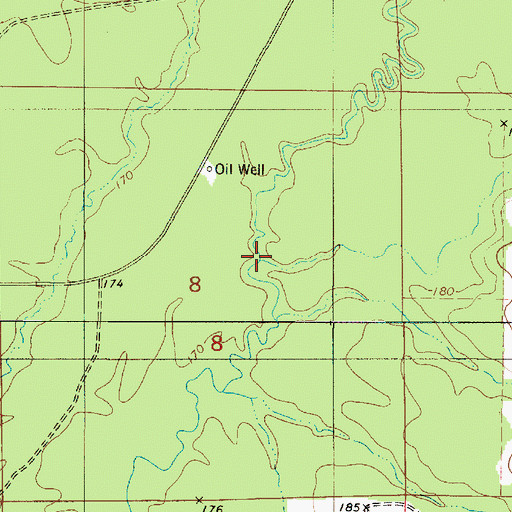 Topographic Map of Bracky Branch, LA