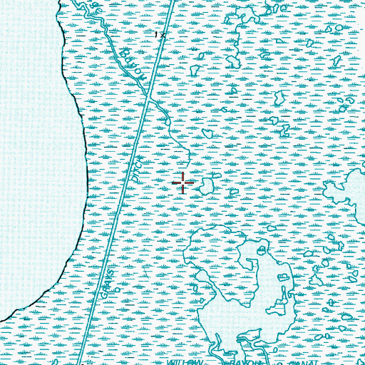Topographic Map of Bridge Bayou, LA