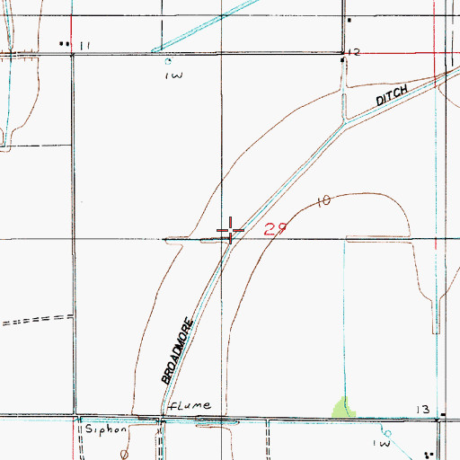 Topographic Map of Broadmore Ditch, LA