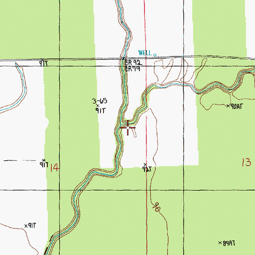 Topographic Map of Brushy Bayou, LA